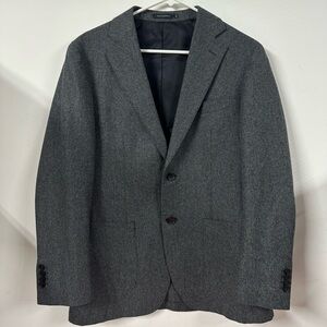 Suitsupply 2 Pc Suit 38R Vitale Barberis Canonico Original Woollen Flannel Grey